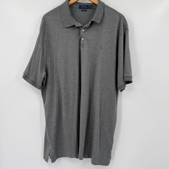 Polo Ralph Lauren Other - Polo Ralph Lauren Shirt Mens 3XL Heathered Gray‎ Short Sleeve Classic Fit Preppy